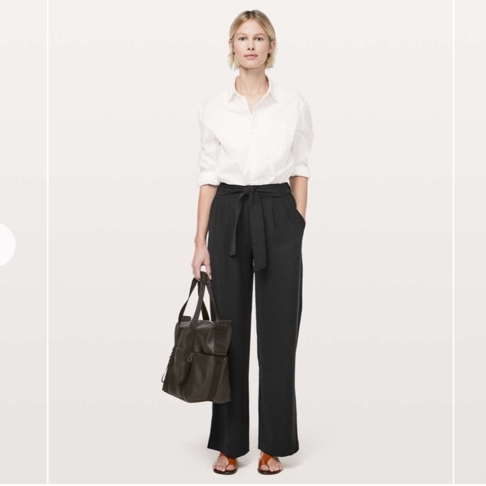 Lululemon Noir Tall Wideleg Pants (second release)